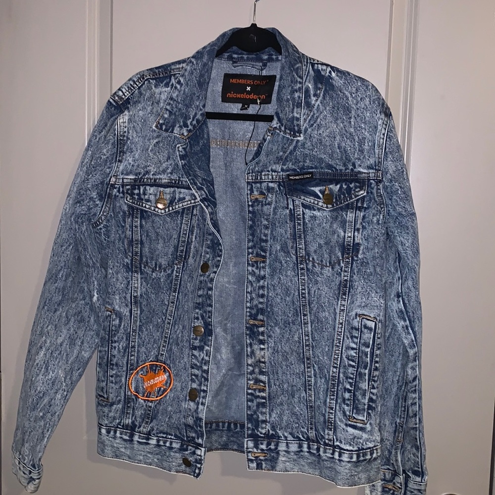 Member’s only denim Nickelodeon jacket